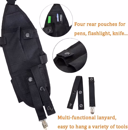 Radio Shoulder Harness Holster Chest Holder Universal Vest Rig Nylon