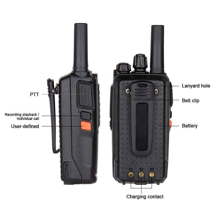 Walkie Talkie 2g/3G WiFi Mobile Network Radio with SIM Card Inrico T196