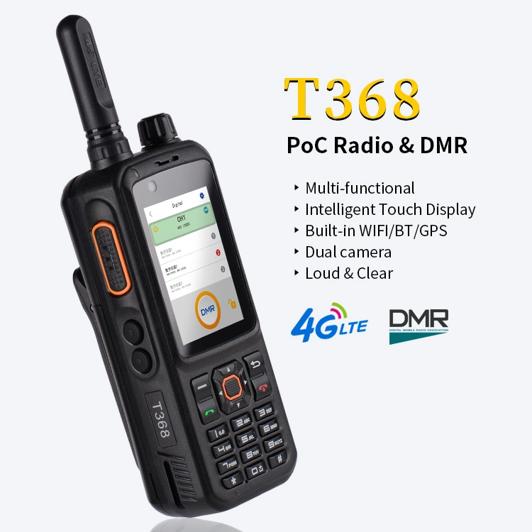 Inrico Hot Sale 4G Lte Network and Dmr Radio with Display T368