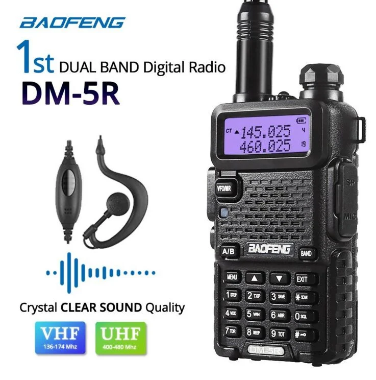 Cheap UHF VHF Dmr Transceiver Baofeng Dm-5r Digital Radios