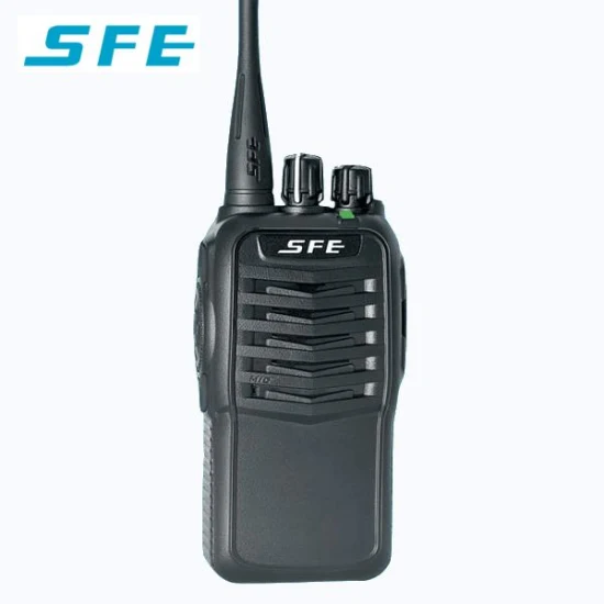 Radio analógica Sfe S780h, gran oferta, Radio Walkie Talkie, salida de potencia de 5W, 16 canales con función de bloqueo de canal ocupado, largo alcance