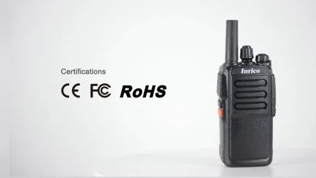 Walkie Talkie 2g/3G WiFi Red Móvil Radio con Tarjeta SIM Inrico T196