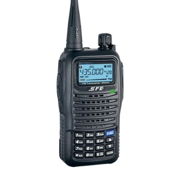 Radio analógica Sfe S850g, gran oferta, Radio Walkie Talkie, salida de potencia de 5W, 16 canales con canal ocupado, rango de conversación largo, rango de 5km