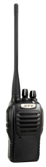 Radio analógica Sfe S580, gran oferta, Radio Walkie Talkie, salida de potencia de 5W, 16 canales con función de bloqueo de canal ocupado, largo alcance