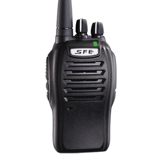 Radio analógica Sfe S510, gran oferta, Radio Walkie Talkie, salida de potencia de 5W, 16 canales con función de bloqueo de canal ocupado, largo alcance