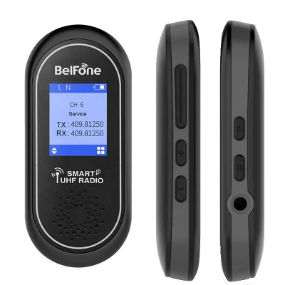 Juego de Walkie Talkie de frecuencia UHF de licencia libre de radio bidireccional manos libres